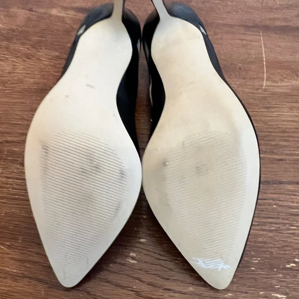 LVKIMI Black Studded High Heels Size 7.5